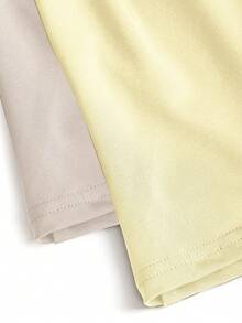 Sweetra 2pcs/Set Kaos Pas Badan dengan Kerah Asimetris, Atasan Kasual Serbaguna, Musim Semi/Panas - MultiWarna - View 6