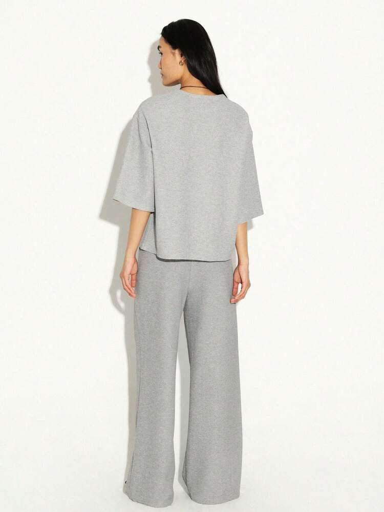 KSTM Pantalon décontracté ample et confortable pour femmes, style Palazzo