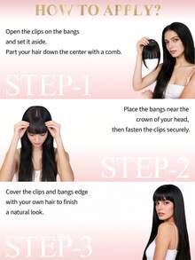 Tóc mái kẹp 100% tóc thật, màu đỏ đồng, size 33, kiểu tóc mái kẹp có phần thái dương, tóc mái giả bằng tóc thật, trông tự nhiên, phù hợp cho nữ, dùng hàng ngày. - S33 - Xem 4