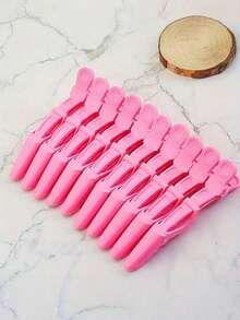 Crocodile Hair Clips - Non-Slip Design, Easy To Style, Suitable For Salon Hair Dyeing, Perming, And Sectioning - High-Quality Plastic Crocodile Clips, Ideal For Both Professional Stylists And Home Users - Multicolor - View 2