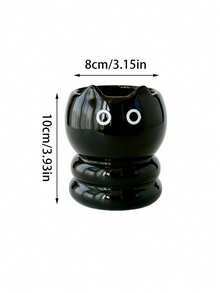 1PC Ceramic Cute Siamese Cat Electric Toothbrush Holder Stand Organizer For Couple Toothpaste Placement Bathroom Countertop Home Decor Bathroom Storage Gift Fall Decor Back To School Bathroom Accessories Cat Lover Gift - Multicolor - View 11