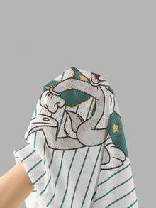 Slaydiva LOONEY TUNES X SHEIN Áo thun nữ in chữ và số theo phong cách tối giản, thoải mái, thích hợp cho mùa hè. - Nhiều màu - Xem 12