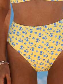Swim Mod Bộ bikini tối giản họa tiết hoa nhí mùa xuân/hè 2026, có đệm ngực, đồ bơi cao cấp dành cho nữ. - Nhiều màu - Xem 3