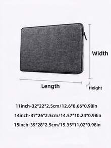 Ultra Slim Laptop Sleeve 11 14 15 Inch Splashproof Shockproof Portable Computer Case Lightweight Durable Zipper Bag For MacBook Tablet Padded Lining Anti Scratch - multicolor - View 11