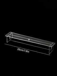 1PC Multifunctional Acrylic Clear Stepped Display Shelf Organizer For Mini Figures Perfume Bottles Collectibles Stand Home Decor Riser - Clear - View 3