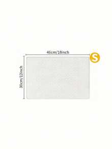 Mantel individual de silicona con múltiples huellas de patas de mascota - Blanco - Ver 10