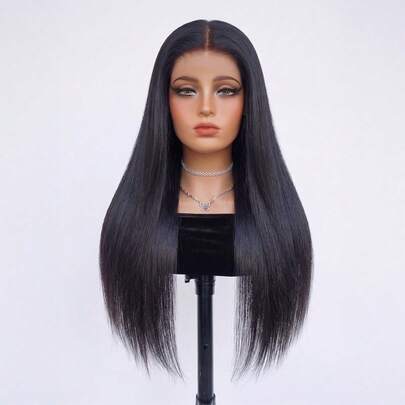 TrueHD 9Am Hair Store Human Hair Wear And Go Glueless Wig HD Lace Straight Human Hair Wig Bleaching Knots 6*4 180% 8-14 Bob Inch 16-30 Inch Long Hair Lace Closure Wigs Pre-Plucked Natural Color Weave Glueless Human Wigs Halloween Makeup Accessories For Women Vibrator For Women Free Gifts