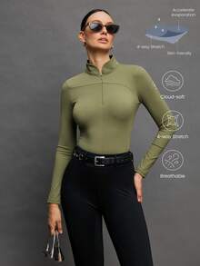 Activina 女士立领长袖马术夹克 - 墨綠色 - 查看 8