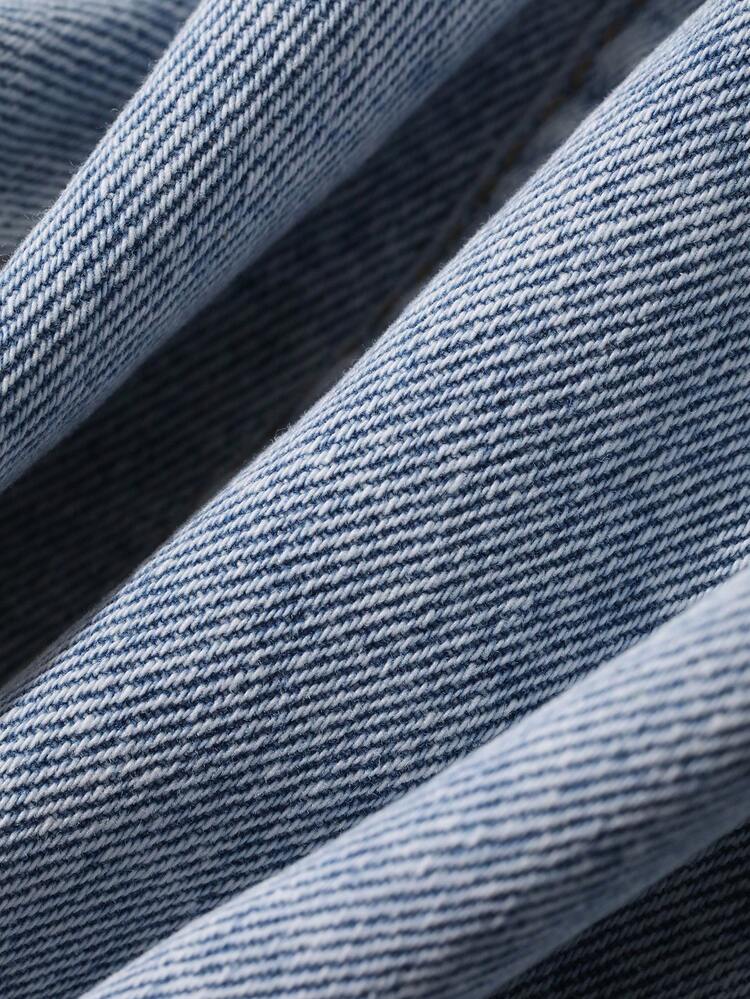 Dazy Plus Plus Size Women's Solid Washed Versatile Casual Denim Shorts, Spring/Summer