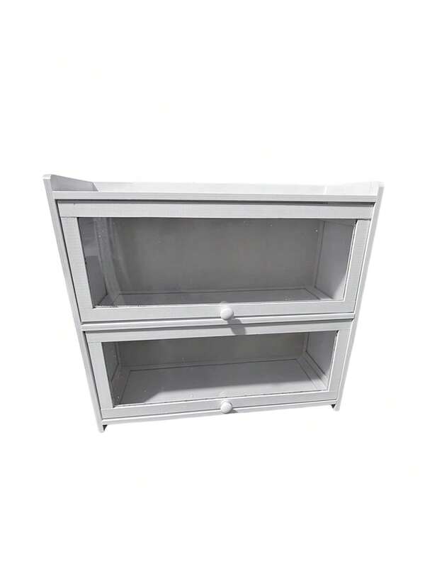 New Practical Desktop Storage Rack, Two/Three-Tier Bamboo Bread Box With Acrylic Transparent Window - Large Capacity Kitchen Countertop Storage Rack, Retro Farmhouse Style, Suitable For Bread, Pastry, And Pantry Storage. Natural Bamboo Surface. Bread And Pastry Storage Rack. Avoids Direct Contact With Food.