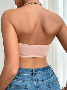 Women's Comfortable Front Closure Padded Push-Up Bra - Pink - View 7