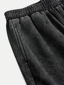 SHEIN Conjunto informal de 2 piezas de niña preadolescente con cuello redondo y manga corta de punto - Negro - Ver 9