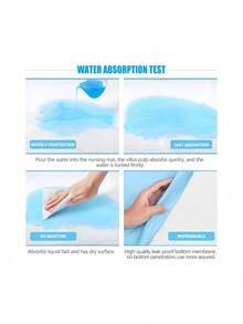 20/40/50PCSCount Tear Resistant Disposable Bed Pads Super Absorbent Underpads Thickened Incontinence Pads For Adults Elderly Pet Training Pads - multicolor - View 6