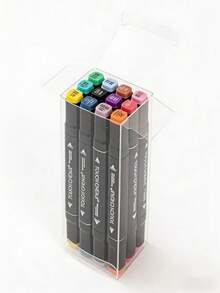 12/24/36/48/60/80/120/168PCS Dual Tip Art Markers For Artists Sketching Coloring Highlights Illustration Anime Design Fine Tip Brush Chisel Point Alcohol Ink Pens For Drawing Manga Professional Sketch Markers - Multi-piece marker - View 6
