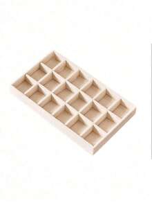 1 pieza Organizador de joyería de gran capacidad con forro de terciopelo y cajones, caja de exhibición apilable de acrílico con múltiples compartimentos para tocador y mesa de vestir - Multicolor - Ver 12