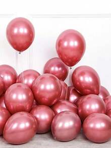 30PCS Pink Metallic Red Latex Balloons Set For Wedding Birthday Princess Theme Party Decorations - multicolor - View 4