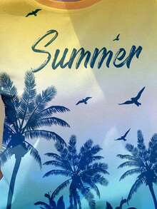 BamGleam Women's Summer Short Sleeve Letter "Rest" T-Shirt - Multicolor - View 3