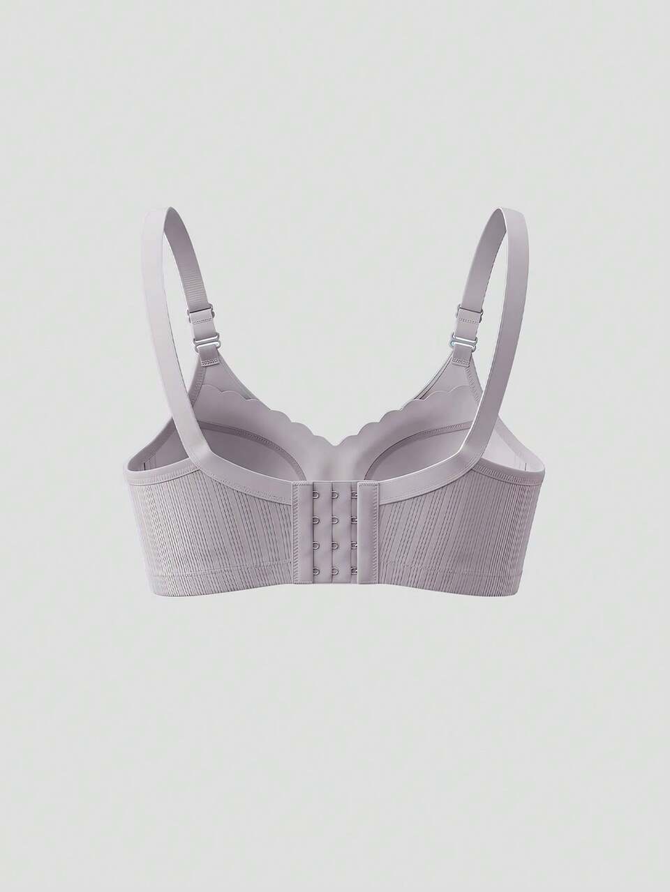 Women's Solid Color Adjustable Strap Casual Everyday Bra