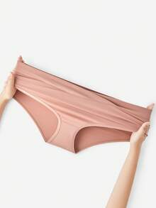 LUVLETTE Plus 3条装纯棉高腰三角裤女士内裤套装 - 粉彩色 - 彩色 - 查看 5