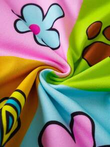 SCOOBY-DOO X SHEIN Áo thun ngắn tay cổ tròn cho bé gái kiểu dáng thường ngày - Nhiều màu - Xem 6