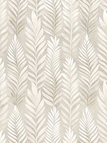 1 rollo de papel tapiz con textura y diseño de hojas en estilo bohemio en color beige, adhesivo de PVC autoadhesivo, a prueba de agua y humedad, con diseño floral, removible y reutilizable, fácil de instalar y limpiar, adecuado para sala de estar, cocina, dormitorio, comedor y decoración de muebles, empalme sin costuras - Bohemia - Ver 11