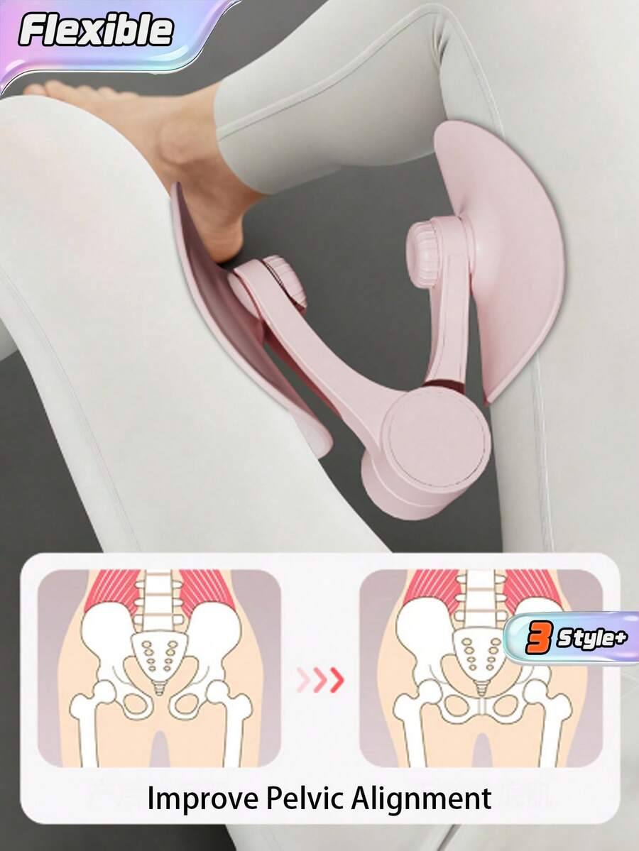 1pc Pelvic Floor Muscle Trainer For Women, Thigh Master Exerciser, Home Gym Fitness Equipment For Postpartum Recovery Kegel Exercise - Multicolor - View 1