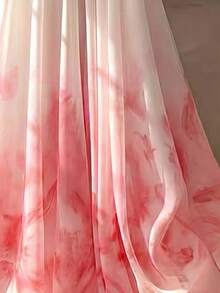 GlowEve Women's Pink Placement Print A-Line Skirt, Romantic For Spring/Summer Vacation - Multicolor - View 3