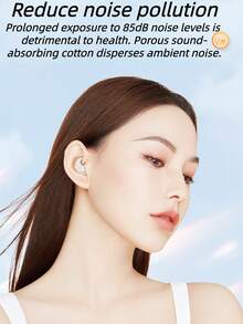 2PCS Anti Noise Silicone Ear Plugs Waterproof Swimming Ear Plugs For Sleep Diving Surfing Soft Comfortable Back To School Supplies - White - View 4