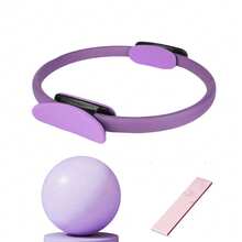 Cincin Pilates dengan Pegangan Empuk Super Tebal, Cocok untuk Peralatan Pilates di Rumah atau Saat Bepergian, Cocok untuk Peralatan Olahraga Wanita pada Paha dan Perut, Peralatan Olahraga Tubuh Bagian Atas - MultiWarna - View 5