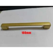 1 tay nắm tủ màu vàng mờ đơn giản, tay nắm ngăn kéo tủ bếp bằng hợp kim nhôm nguyên khối, phụ kiện nội thất kèm ốc vít. - Nhiều màu - Xem 14