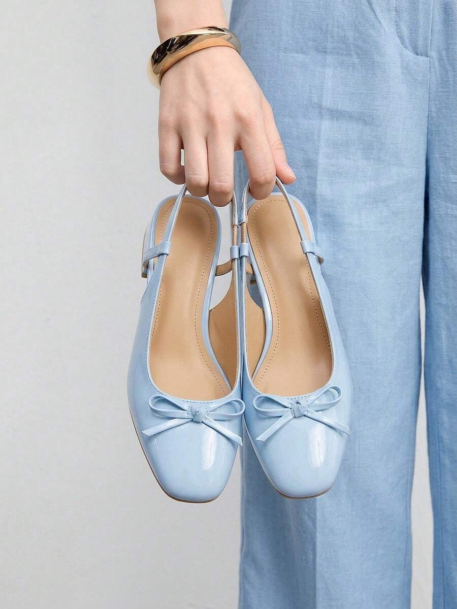 CUCCOO BIZCHIC Ladies' Fashion Basics Commuter Elegant Versatile Flats For Festive Outdoor Offices - Blue - View 1