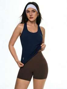 Eassivo Women Sports Tees & Tanks - Navy Blue - View 7