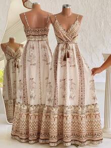 Lalippa Bohemian Style Dress, Suitable For Beach Vacation And Photo Shooting - Multicolor - View 1