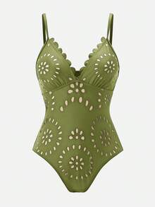 Swim Oasis 26SS 春夏度假沙滩成熟优雅波西米亚风配套半身泳衣套装 - 綠色 - 查看 4