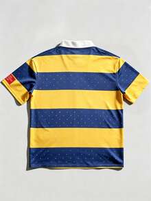 ROMWE MEN 2026 World Cup Men's Casual Polo Shirt Short Sleeve T-Shirt, Fashion Collared Top For Spring, Summer - Multicolor - View 2