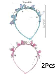 Zazumi 1Pc/2Pcs Bow Headband, A Perfect Tool For Organizing Broken Hair, Is A Daily Accessory For Girls. It Features A Toothed Anti-Slip Design, Which Is Comfortable And Won't Damage The Hair. The Headband Is Simple And Versatile - Multicolor - View 11