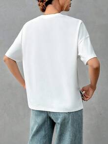 SHEIN Essnce Bộ 2 áo thun nữ tối giản, cơ bản, 95% cotton, tay ngắn trước, lưng dài, kiểu dáng thanh lịch, phù hợp cho các buổi đi chơi, phối đồ, du lịch, nghỉ mát. - Nhiều màu - Xem 2