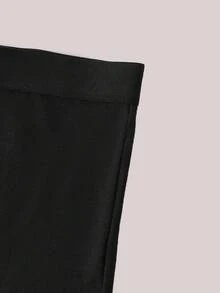 Veilyse Calcinha de Cintura Elástica Skinny de Cor Sólida Casual para Mulheres - Multicolorido - Visão 5