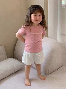 DAZY 女婴/幼儿两件套春夏清新套装 - 粉色 - 查看 5
