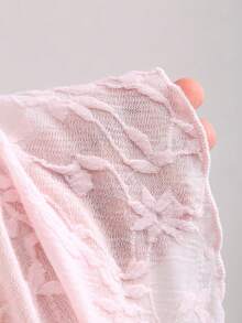 Sweetra French Elegant Sweet Pink Floral Lace Fabric Tie-Up Sleeveless Top,Gentle Style Versatile For Vacation Casual Work Tea Party Wear Summer - Pink - View 7
