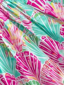 Emery Rose Kids Young Girl Shell Pattern Knit Sleeveless Round Neck Dress - Mauve Purple - View 6