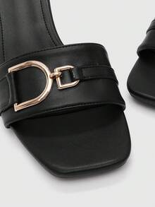 CUCCOO BIZCHIC Giày sandal cao gót thời trang nữ - màu đen - Xem 6
