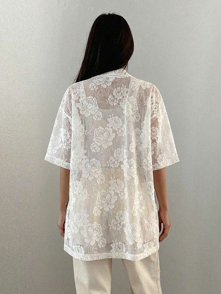 Women's White Short Sleeve Casual/Holiday Blouse, Spring/Summer