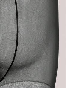 Veilyse 1pc Women Core-Spun Tights, Suitable For Wearing With Skirts, Cozy - Black - View 6