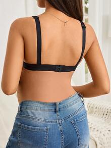 Moonlight&Mama Women's Black Lace Detachable Nursing Bra - Black - View 6