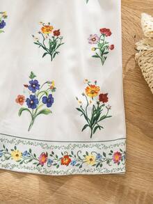 Emery Rose Kids Đầm chiffon họa tiết hoa nhí không tay cho bé gái - Nhiều màu - Xem 8