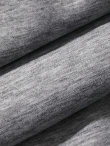 DAZY Setelan Santai Wanita 2 Potong Atasan Berenda Warna Polos dan Celana Panjang Lebar - Light Grey - View 9