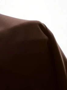 MaterniChic Pakaian Hamil dan Menyusui Set Dua Potong Musim Semi dan Musim Panas untuk Ibu Hamil: Satin Cokelat Lembut Elegan Warna Polos, Atasan Tanpa Lengan, Celana dengan Pinggang yang Dapat Diatur, 2 Potong - Coklat - View 7