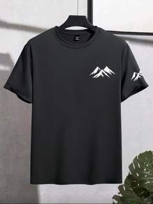 NEOREFINED Men's Casual Versatile Round Neck Short Sleeve T-Shirt For Daily Wear - Grey - View 3