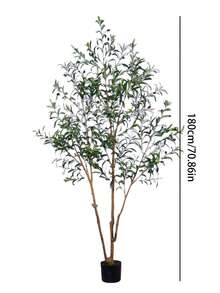 1 根全新仿真橄榄枝，长度 120-180 厘米，采用现代塑料叶片，仿真效果逼真，适合室内外使用，是家居、办公室、花园和房间装饰的理想之选。 - 彩色 - 查看 7